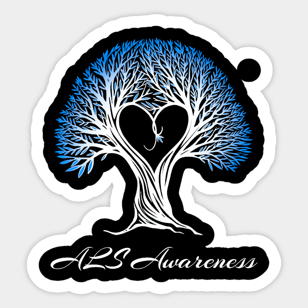 ALS Awareness Sticker by MerchAndrey